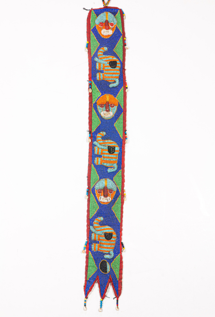 YORUBA BEADED SASH Yoruba beaded