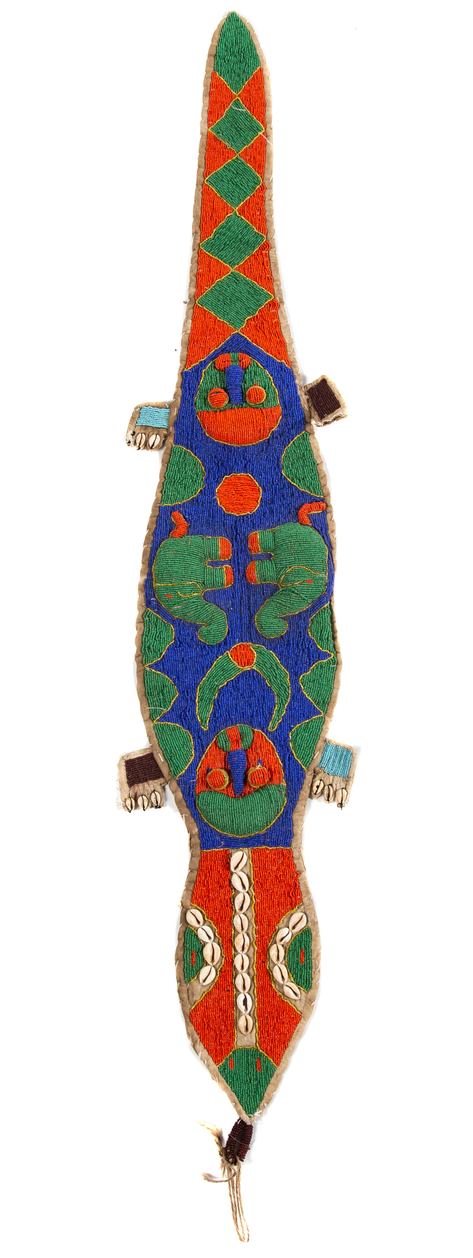 YORUBA BEADWORK SASH Nigerian, 20th