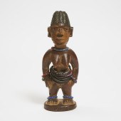 Yoruba Ibeji Female Figure, Ni