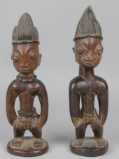 YORUBA NIGERIAN CARVED TWIN FI