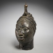YORUBA PEOPLE, LARGE BRONZE IF