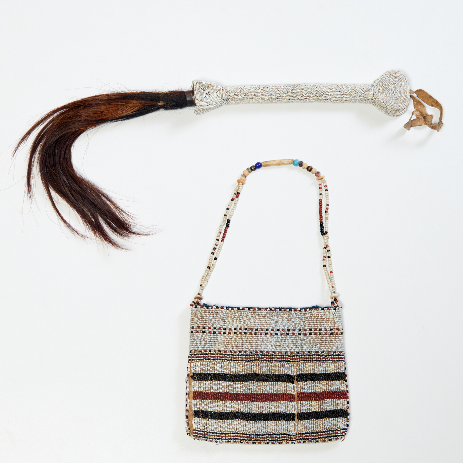 YORUBA PEOPLES, BEADED FLY WHISK