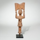 YORUBA PEOPLES, CARVED OSHE SH