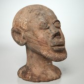 YORUBA PEOPLES, IFE CLAY HEAD,
