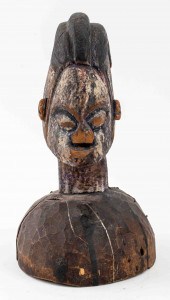 YORUBA POLYCHROME PAINTED WOOD