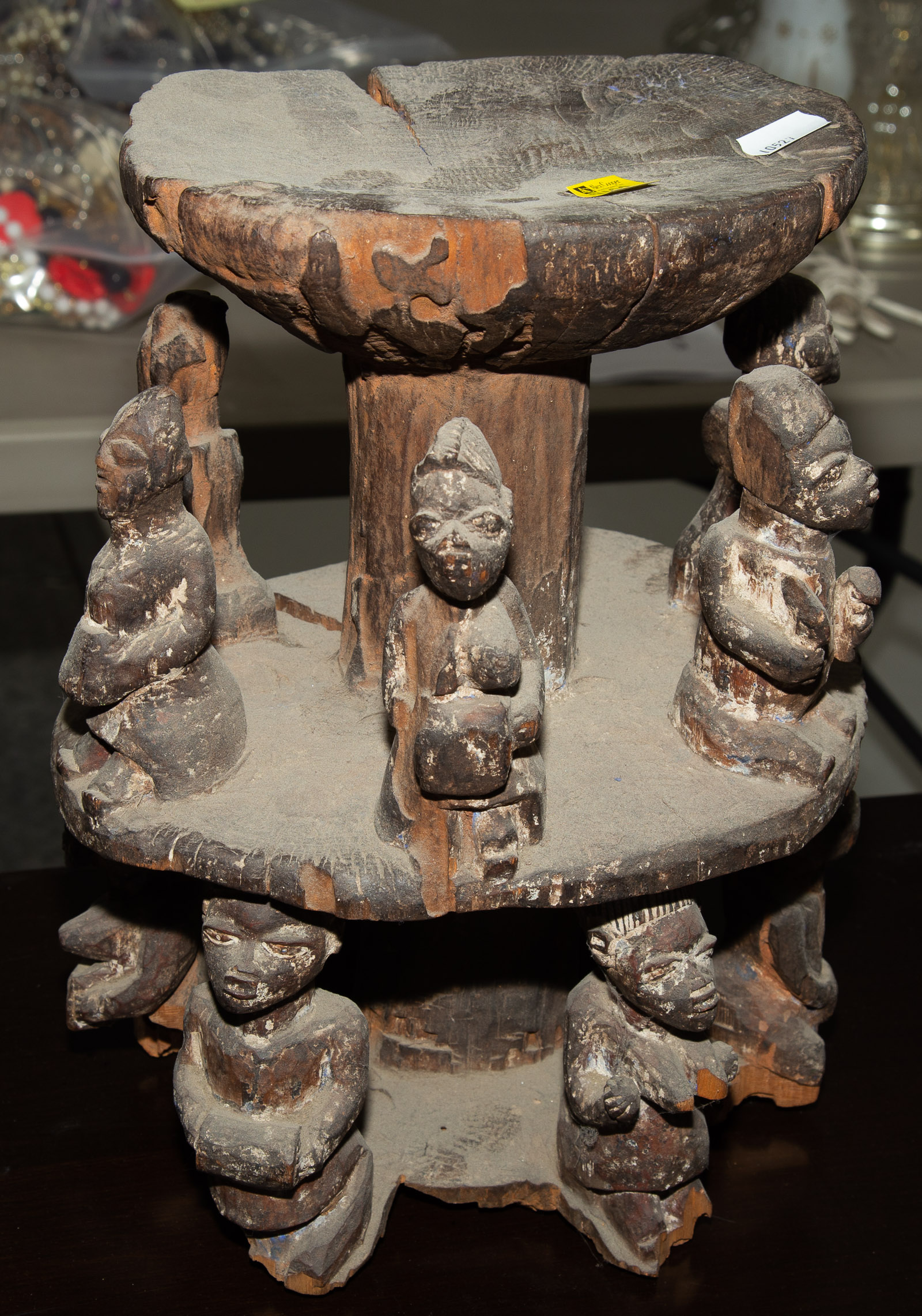 YORUBA WOODEN FIGURAL DANCE CREST