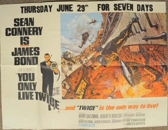 You Only Live Twice poster  Quad 