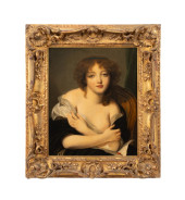 YOUNG GIRL W/ LETTER' O/C, CIR