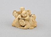 Young Hotei Osho Okimono Carve