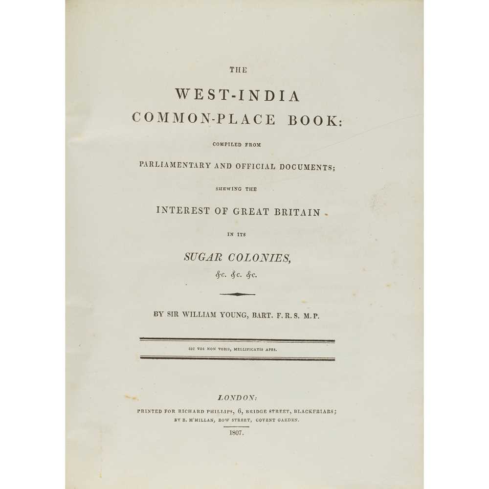 YOUNG, SIR WILLIAM THE WEST-INDIA