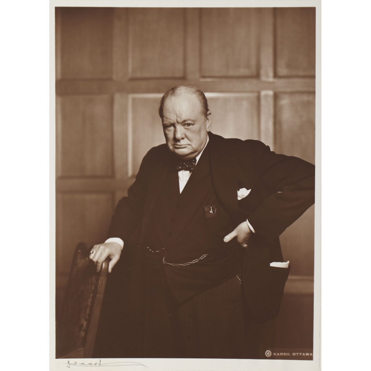 YOUSUF KARSH WINSTON CHURCHILL