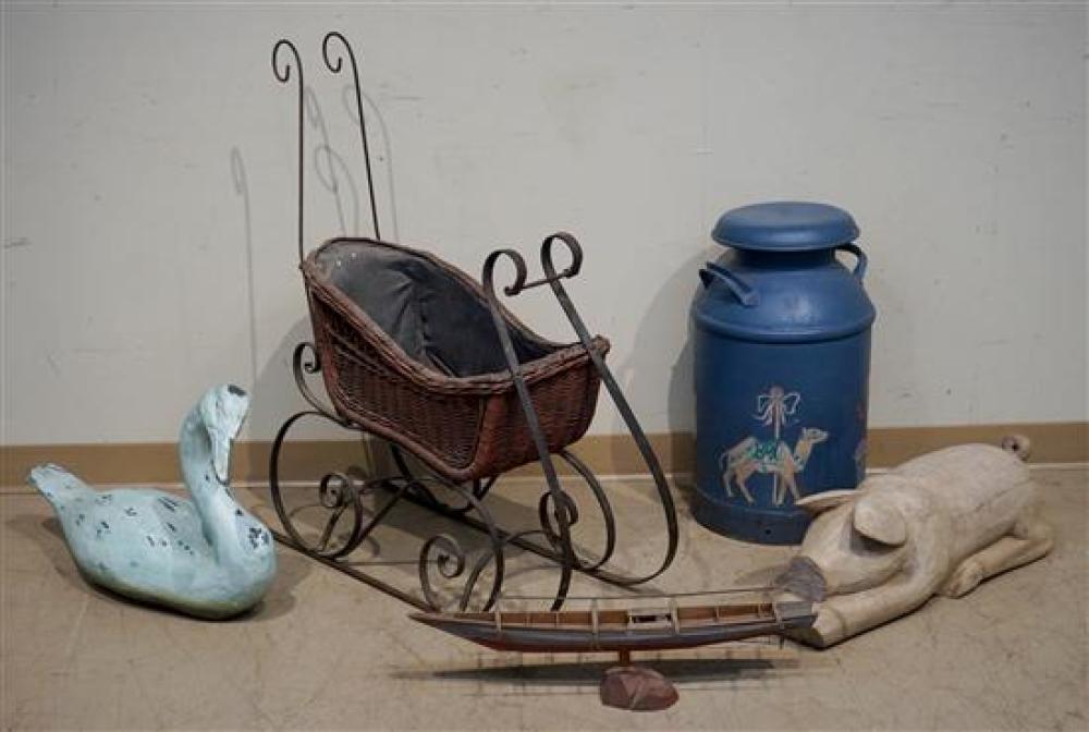YOUTH SLEIGH, A SHIP MODEL, A