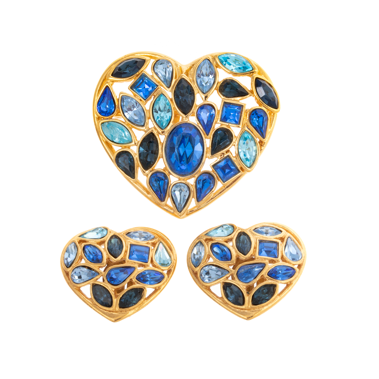 YSL CRYSTAL EMBELLISHED HEART