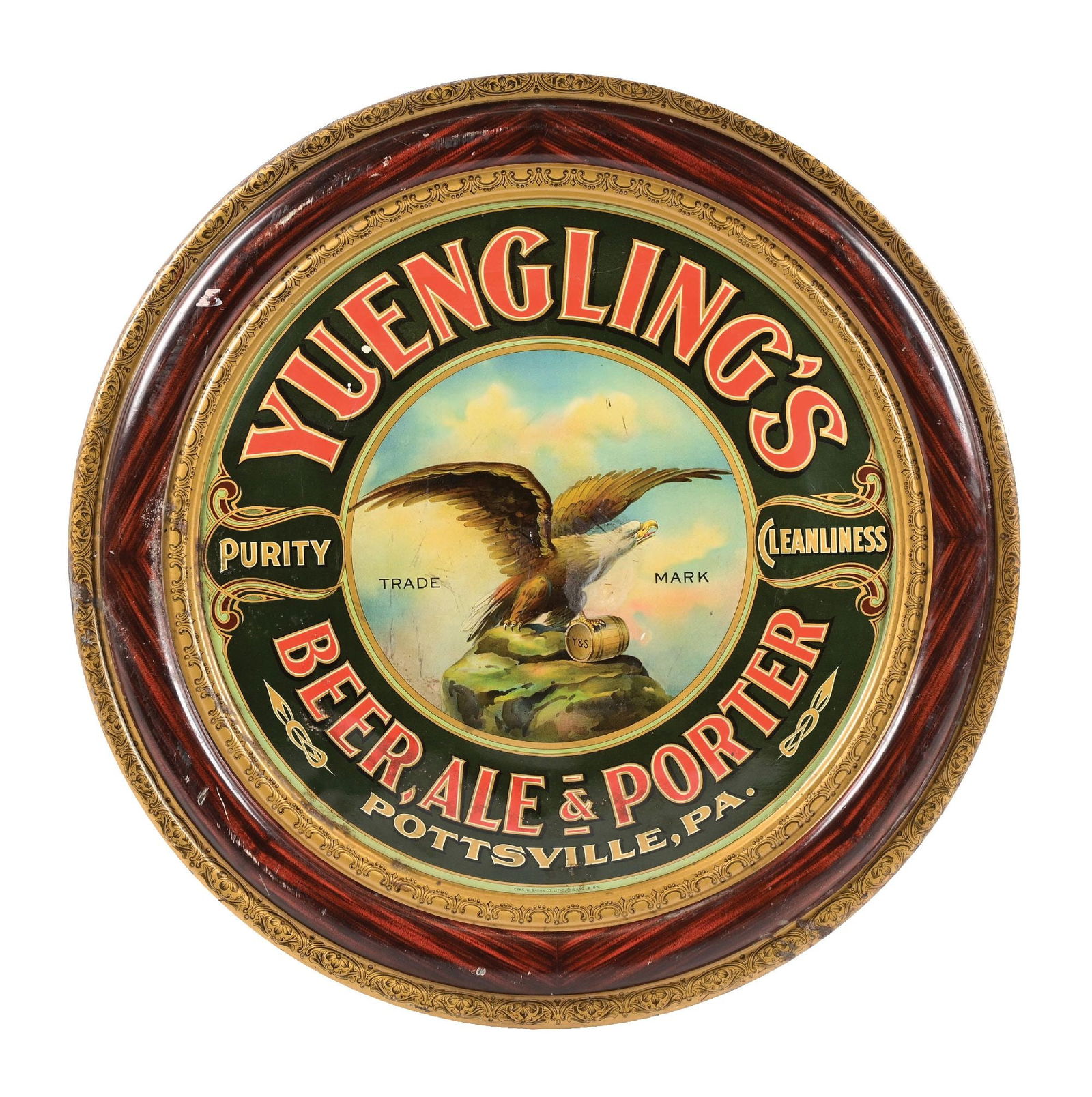 YUENGLING'S BEER, ALE & PORTER SIGN