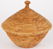 YUPIK INDIAN SEA GRASS LIDDED