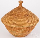 YUPIK INDIAN SEA GRASS LIDDED