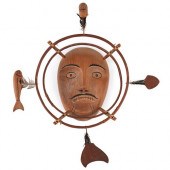 YUPIK NATIVE AMERICAN WOOD MAS