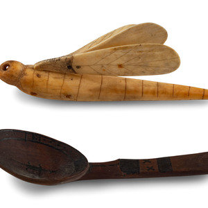 Yup'ik Painted Wood Spoon and