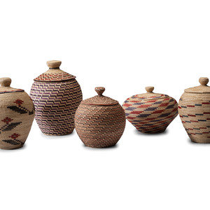 Yup'ik Polychrome Baskets, Hooper