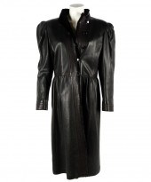 YVES SAINT LAURENT BLACK LEATH