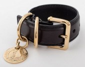 YVES SAINT LAURENT BLACK LEATH