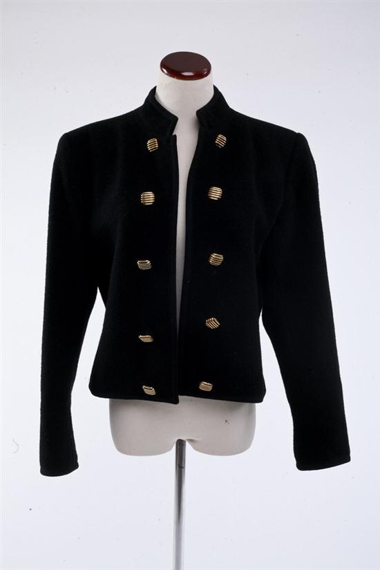 YVES SAINT LAURENT BLACK WOOL