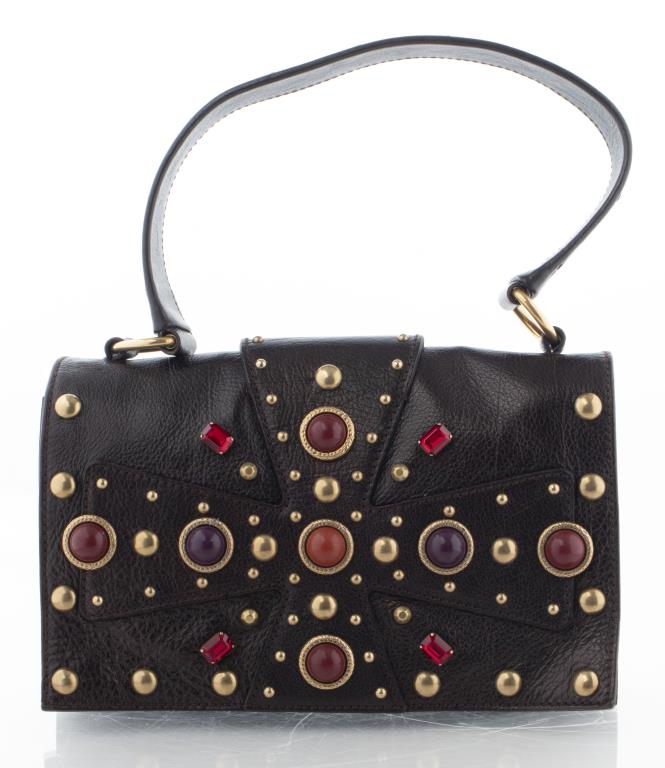 YVES SAINT LAURENT BROWN LEATHER