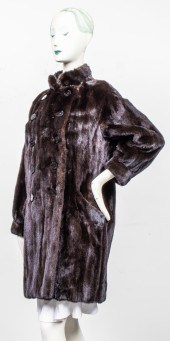 YVES SAINT LAURENT BROWN MINK