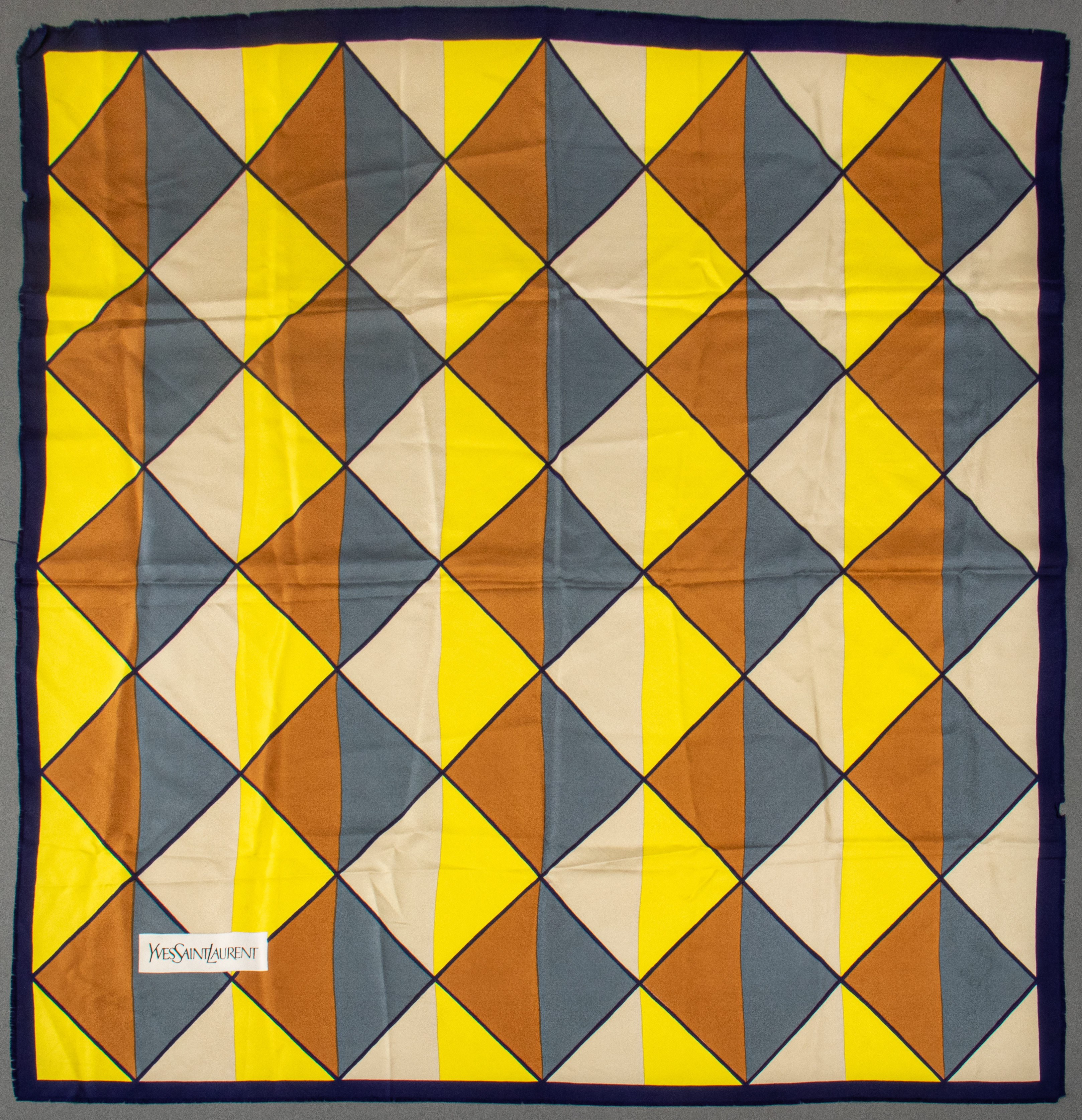 YVES SAINT LAURENT GEOMETRIC SILK