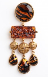 YVES SAINT LAURENT GOLD-TONE &