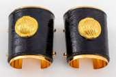 YVES SAINT LAURENT GOLD-TONE &