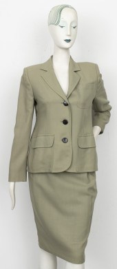 YVES SAINT LAURENT GREEN SKIRT