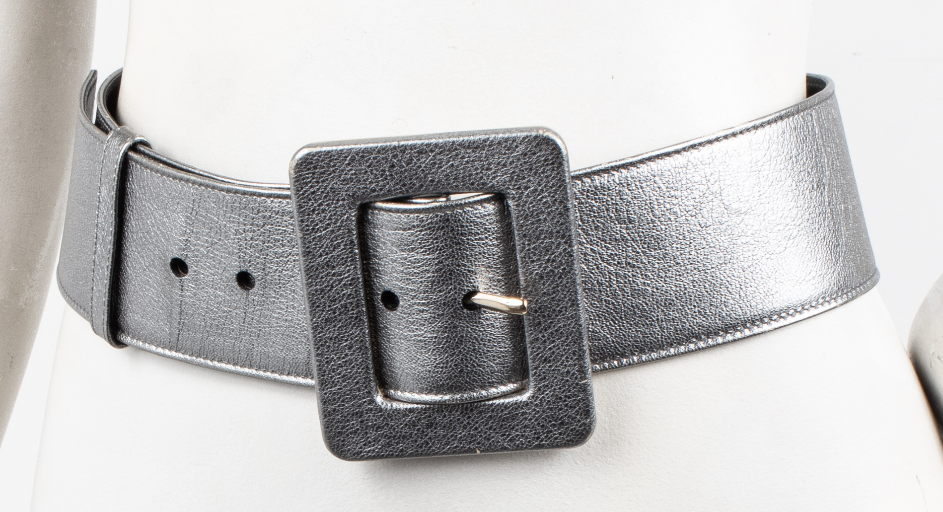 YVES SAINT LAURENT METALLIC LEATHER