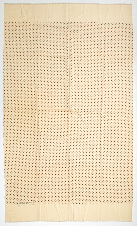 YVES SAINT LAURENT POLKA DOT SILK