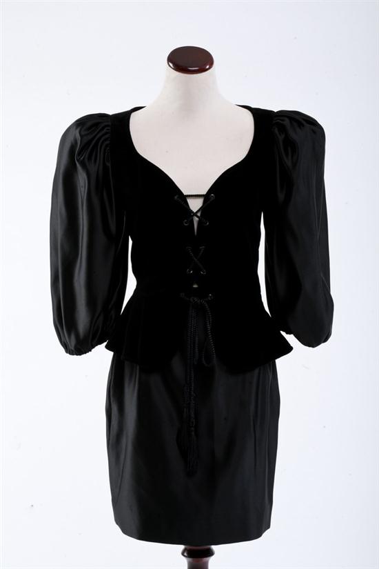 YVES SAINT LAURENT SATIN AND VELVET