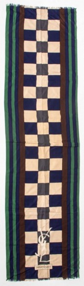 YVES SAINT LAURENT SILK SCARF