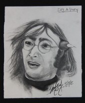 Zac Sally Signed Pencil Drawin