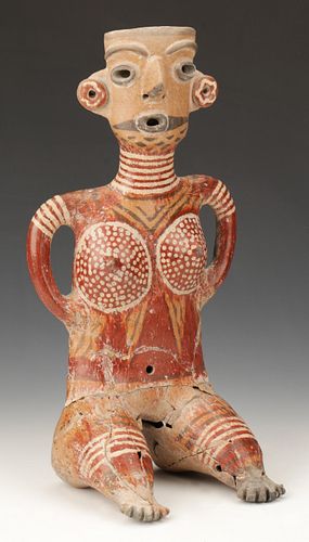 ZACATECAS POTTERY SEATED FEMALE