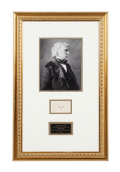 ZACHARY TAYLOR SIGNATURE PSA C