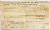 ZACHARY TAYLOR SIGNED OHIO LAN