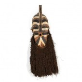 ZAIRE, BASONGE MASK Carved woo