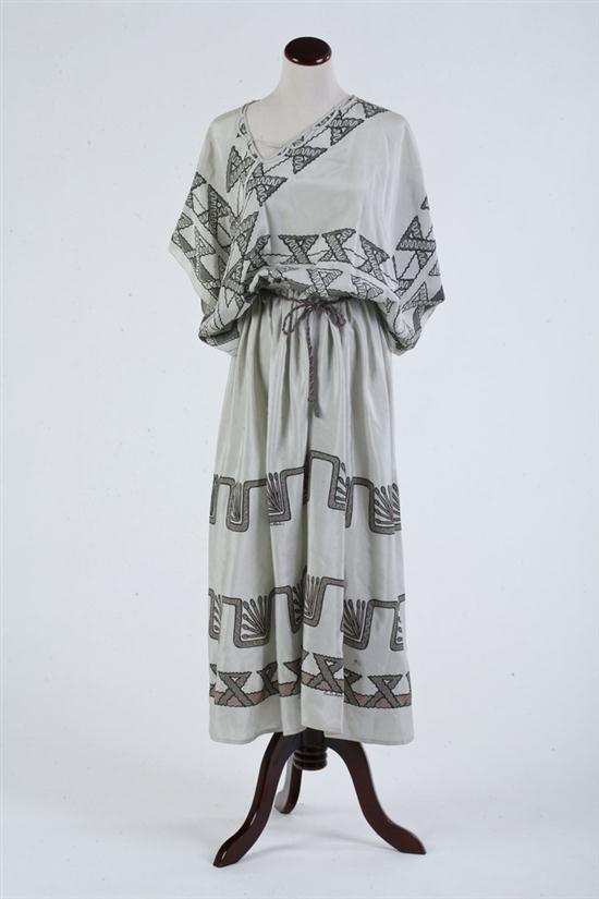 ZANDRA RHODES LONDON GREY SILK