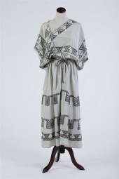 ZANDRA RHODES LONDON GREY SILK