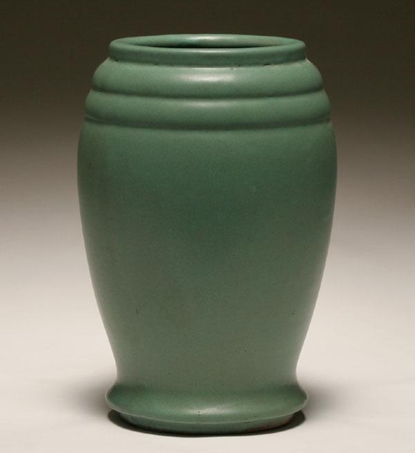 Zanesville stoneware vase; matte