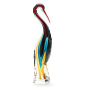 ZANETTI, TALL MURANO GLASS BIR