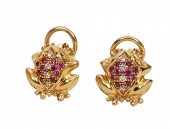 ZANNETTI 18K DIAMOND & RUBY FR