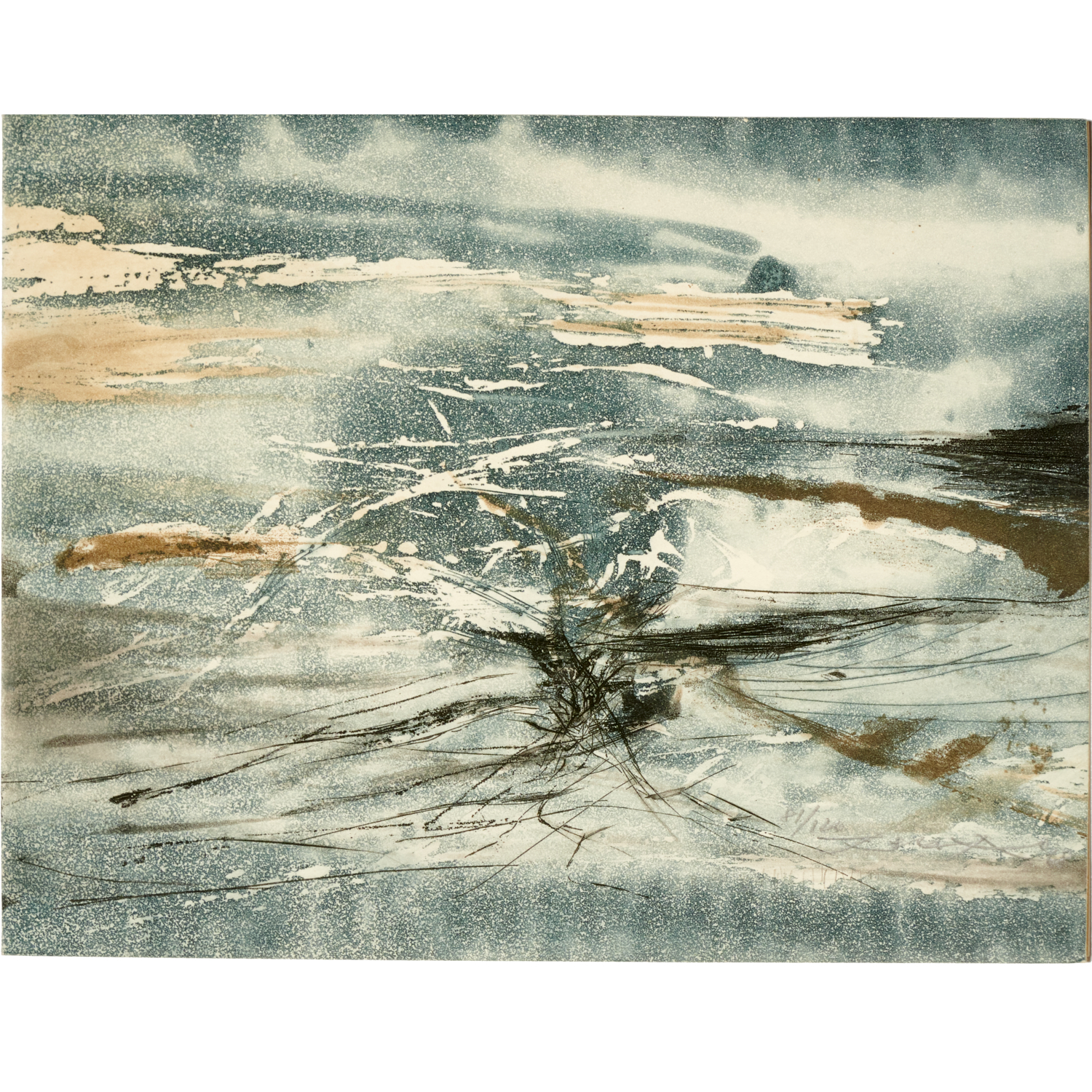ZAO WOU KI, COLOR LITHOGRAPH ON