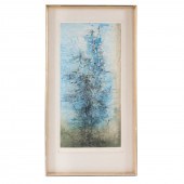 ZAO WOU-KI. "GARVURE #2," COLO