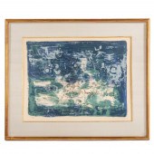 ZAO WOU-KI. "JARDIN LA NUIT,"