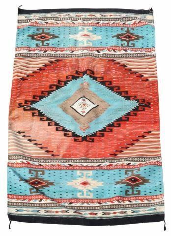 ZAPOTEC MEXICO HAND-WOVEN RUG,